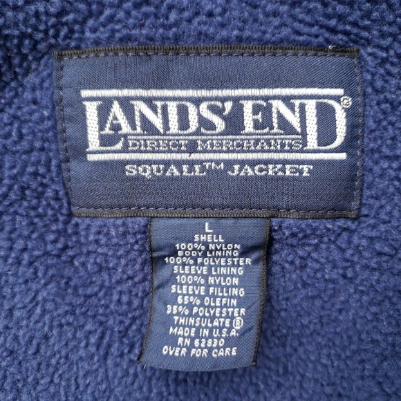Vintage Lands' End Squall Jacket Thinsulate Softshell Large - Picture 3 of 11
